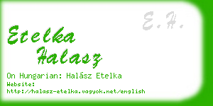 etelka halasz business card