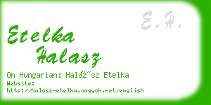 etelka halasz business card